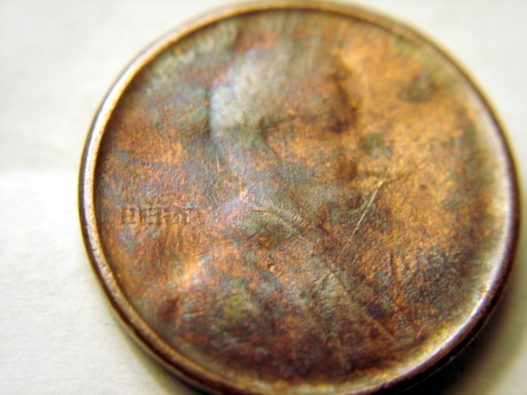 Lincoln-Memorial-Cent--Struck-Through-Die-Cap-Or-Grease?